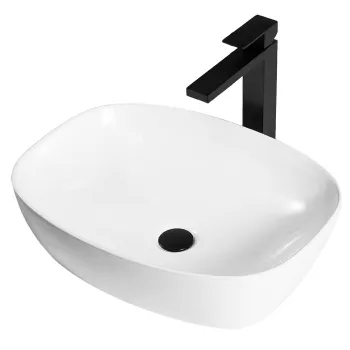 Lavoar pe blat alb lucios, oval, Rea Freja imagine