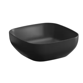 Lavoar pe blat antracit mat 38 cm, patrat, Cersanit Larga imagine
