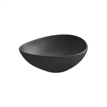 Lavoar pe blat antracit mat 45 cm, asimetric, Cersanit Moduo imagine