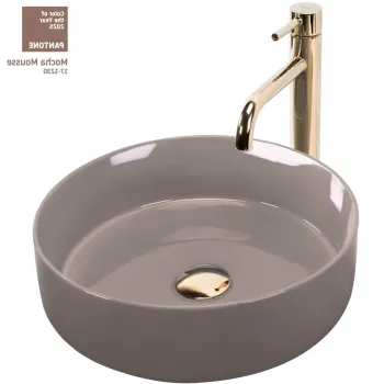 Lavoar pe blat bej, rotund 36 cm, Rea Sami imagine