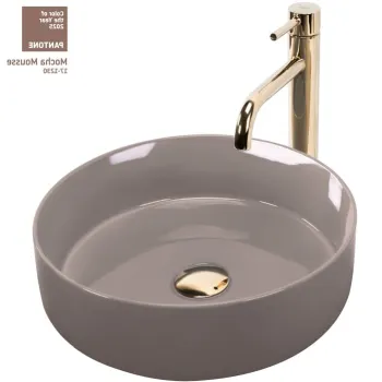 Lavoar pe blat bej, rotund 36 cm, Rea Sami imagine