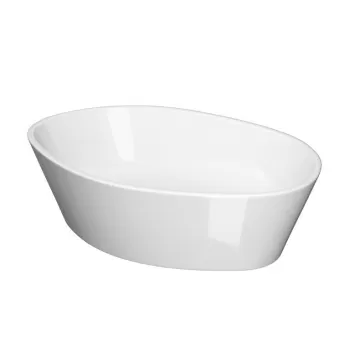 Lavoar pe blat Cersanit City 50 cm, oval, alb imagine