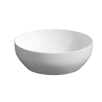 Lavoar pe blat Cersanit Larga 40 cm, rotund, alb mat imagine