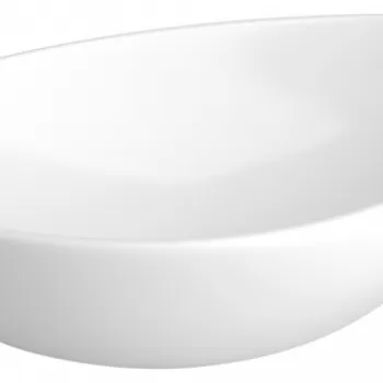 Lavoar pe blat Cersanit Moduo 55 cm, asimetric, alb imagine
