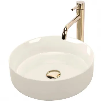 Lavoar pe blat crem lucios, rotund 36 cm, Rea Sami imagine