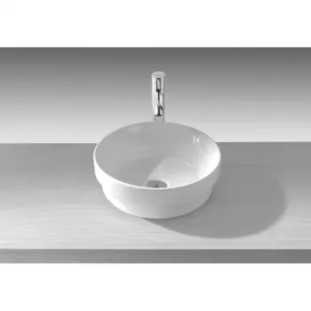 Lavoar pe blat Gala Circle 40 cm, rotund, alb imagine