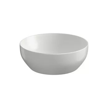 Lavoar pe blat gri deschis mat 40 cm, rotund, Cersanit Larga imagine