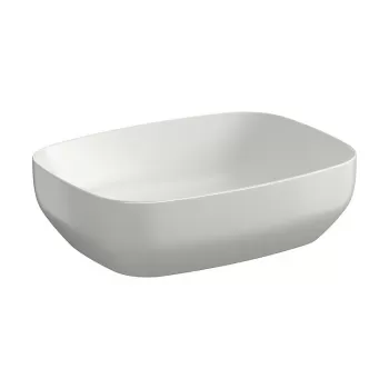 Lavoar pe blat gri deschis mat 50 cm, dreptunghiular, Cersanit Larga imagine