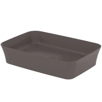 Lavoar pe blat gri lucios 55 cm, dreptunghiular, fara preaplin, Ideal Standard Ipalyss imagine