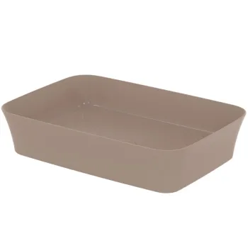 Lavoar pe blat maro lucios 55 cm, dreptunghiular, fara preaplin, Ideal Standard Ipalyss imagine