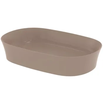 Lavoar pe blat maro lucios 60 cm, oval, fara preaplin, Ideal Standard Ipalyss imagine