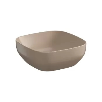 Lavoar pe blat maro mat 38 cm, patrat, Cersanit Larga imagine