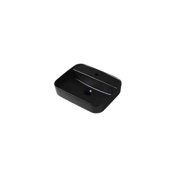 Lavoar pe blat negru, dreptunghiular, 50 cm, Fluminia Juno imagine