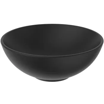 Lavoar pe blat negru mat 41 cm, rotund, Ideal Standard Strada imagine