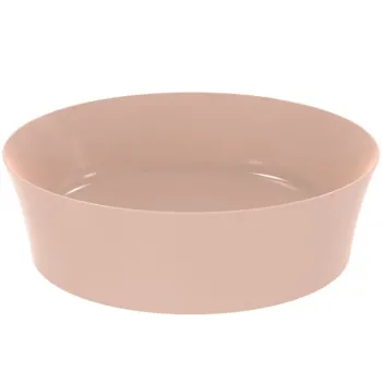 Lavoar pe blat roz lucios 40 cm, rotund, fara preaplin, Ideal Standard Ipalyss imagine