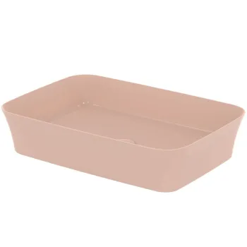 Lavoar pe blat roz lucios 55 cm, dreptunghiular, fara preaplin, Ideal Standard Ipalyss imagine