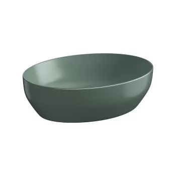 Lavoar pe blat verde mat 50 cm, oval, Cersanit Larga imagine