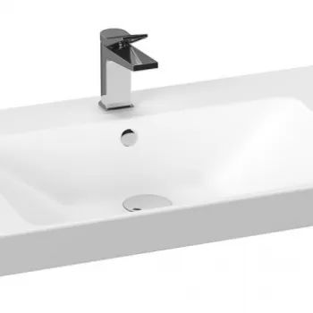 Lavoar suspendat alb 100 cm, dreptunghiular, Cersanit Mille imagine