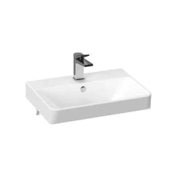 Lavoar suspendat alb 50 cm, dreptunghiular, Cersanit Mille Slim imagine