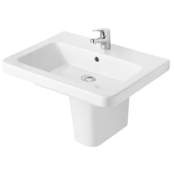 Lavoar suspendat alb 55 cm, dreptunghiular, Gala Street Square imagine