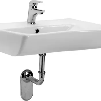 Lavoar suspendat Cersanit Etiuda 66 cm, asimetric, alb imagine