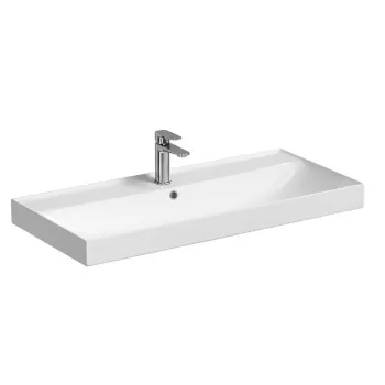 Lavoar suspendat Cersanit Larga 100 cm, dreptunghiular, alb imagine