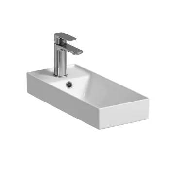 Lavoar suspendat Cersanit Larga 22 cm, dreptunghiular, alb imagine