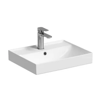 Lavoar suspendat Cersanit Larga 50 cm, dreptunghiular, alb imagine