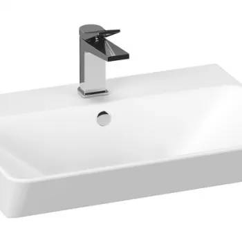Lavoar suspendat Cersanit Mille 56 cm, dreptunghiular, alb imagine