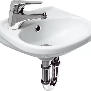 Lavoar suspendat Cersanit Roma 35 cm, asimetric, alb imagine