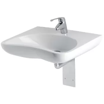 Lavoar suspendat Gala Blue 64 cm, cu set de fixare, alb imagine