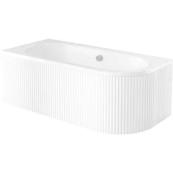 Masca frontal cada 170x75 cm, cu riflaje, alba, Besco Avita imagine