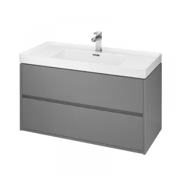 Mobilier lavoar baie gri Cersanit, Crea imagine