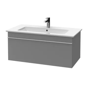 Mobilier lavoar baie gri cu sertar, 75 cm, Villeroy Boch, Venticello imagine
