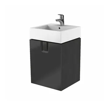Mobilier lavoar baie negru, 500x460x570 mm, Kolo, Twins imagine