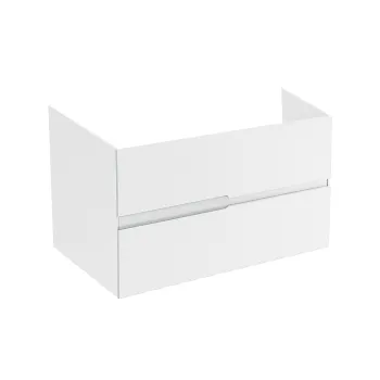 Mobilier pentru lavoar pe blat 100 cm, alb lucios, Fluminia Toledo imagine