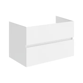 Mobilier pentru lavoar pe blat 80 cm, alb lucios, Fluminia Genova imagine