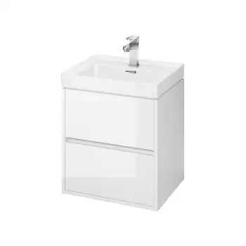 Mobilier suspendat pentru lavoar Cersanit, Crea cu doua sertare imagine