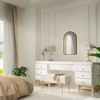 Oglinda baie 50x80 cm cu LED, dezaburire si lumina ambientala, rama din aluminiu negru, Fluminia Gaudi imagine