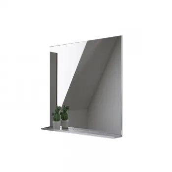 Oglinda baie 65 cm cu etajera alba Kolpasan, Evelin imagine