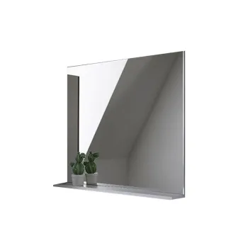 Oglinda baie 80 cm cu etajera gri Kolpasan, Evelin imagine