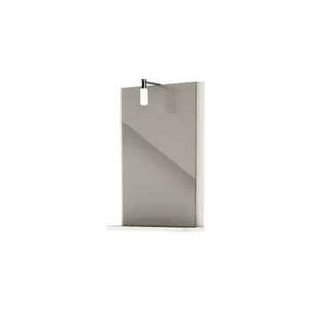 Oglinda dreptunghiulara 44 cm Kolo Rekord, cu sistem iluminare si polita alba imagine