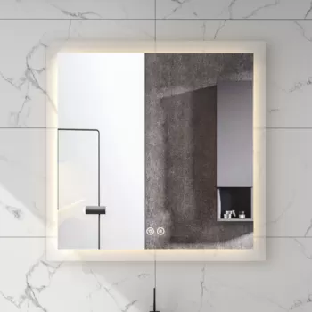 Oglinda dreptunghiulara 75 cm cu iluminare LED si dezaburire Fluminia, Miro imagine