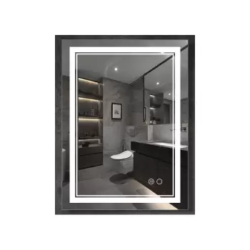 Oglinda dreptunghiulara cu iluminare LED si dezaburire Fluminia, Goya imagine