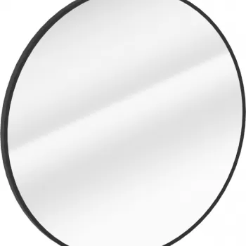 Oglinda rotunda Deante Round, 60 cm, rama negru mat imagine