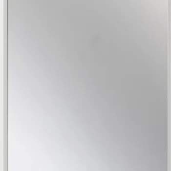 Oglinda suspendata, in rama aluminiu, alb mat, 50x100 cm, Deante Silia imagine