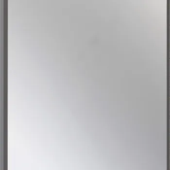 Oglinda suspendata, in rama aluminiu, grafit mat, 50x100 cm, Deante Silia imagine