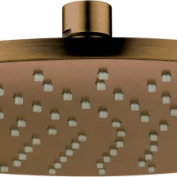 Palarie de dus rotunda, bronz periat, 250 mm, Deante Cascada imagine