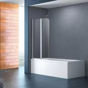 Paravan cada sticla securizata cu rama metalica Mediterraneo, Round imagine