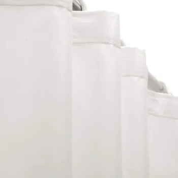Perdea de dus, universala, 150 cm, cu 10 ochiuri, alb mat, Deante imagine